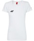 Bluzka 4F [S4Z16-TSD400R] T-shirt damski PZN TSD400R - biały -